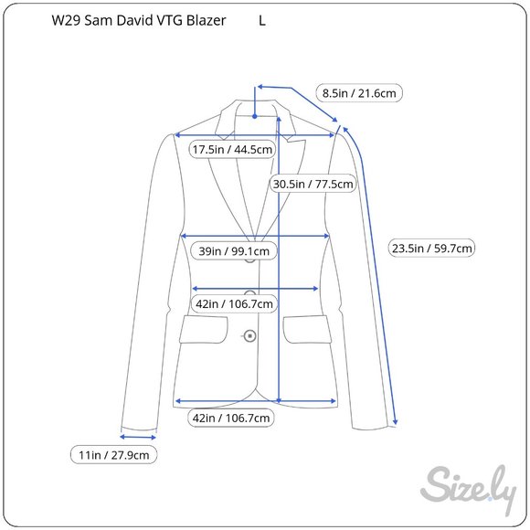 Vintage 80's Samantha David Women's L Metallic Blazer Jacket Shoulder Pads - Picture 13 of 13
